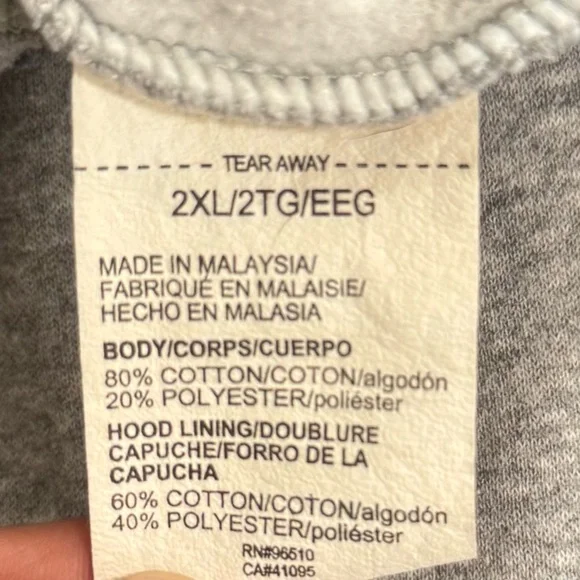 🤑5/$25 Men’s Under Armour Cream Long Sleeve Fleece Hoodie - Picture 4 of 4